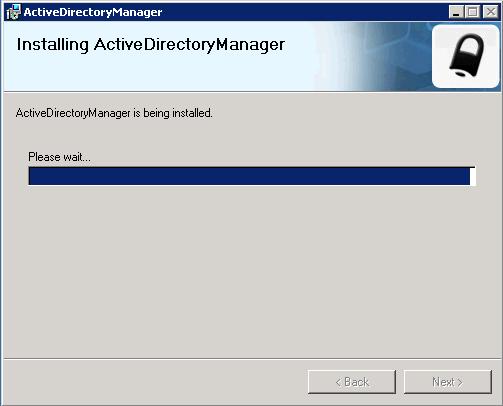 7. Active Directory Manager Pro installation will be