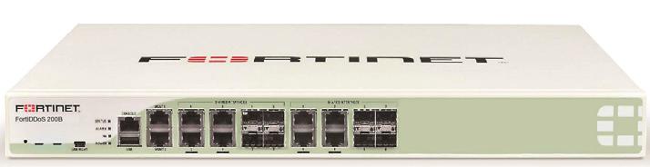 SPECIFICATIONS Hardware Specifications FORTIDDOS 200B FORTIDDOS 400B FORTIDDOS 600B FORTIDDOS 800B LAN Interfaces Copper GE with built-in bypass 4 8 8 8 WAN Interfaces Copper GE with built-in bypass