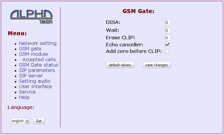 2.2 GSM Gate DISA - if a number of digits in the direct dialling code is greater than zero, the callers may dial directly using tone selection to the required extension.