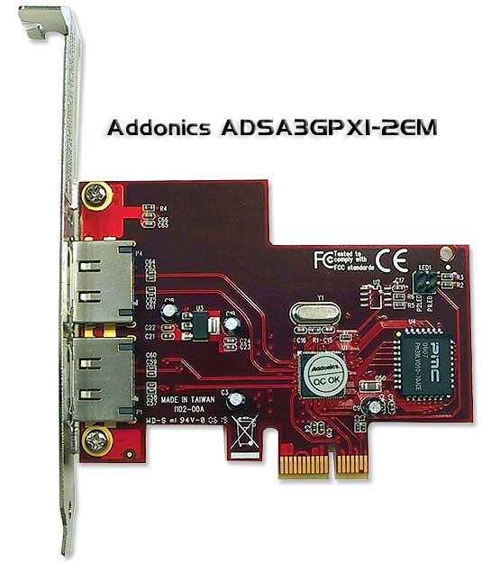 Port SATA Host Adapter for Mac Pro (ADSA3GPX1-2EM) By Arthur Whalem Addonics is