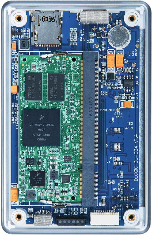 mx257 ARM9 @ 400 MHz 128MB DDR2 SDRAM 256MB SLC or 2GB MLC NAND FLASH Battery backed real time clock Standard interfaces: Ethernet, USBs, RS-232, I2C, SPI, CAN, PWMs,