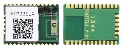 2 mm SIM33EAU Chipset: MTK 16 Pins SMT SIM33ELA Chipset: MTK 31 Pins SMT