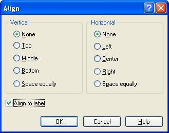 You can also Align objects by using your right mouse button after all the objects are selected.