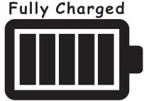 To ensure best performance please ensure the product is fully charged (see icon) before attempting to use.