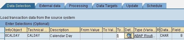 You can define a routine under Data Selection tab to automatically set the selection for last 6 months.
