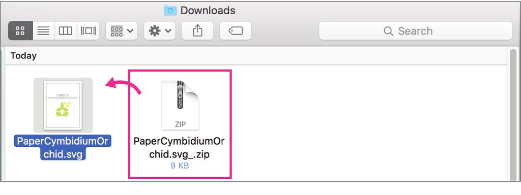 STEP 2: UNZIP THE ZIP FILE (MAC) In your downloads folder (or whatever location you saved the file), double-click the