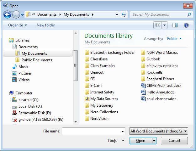 Select the location where you want to place the document. Commonly, people don t pay much attention to this, letting the file land wherever the program is pre-set for.