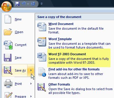 Word 2007 There are a lot of new changes to Office 2007. This handout will provide a few examples on how to do basic formatting.