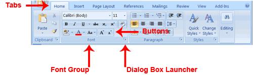 The Ribbon You use commands to tell Microsoft Word what to do. In Microsoft Word 2007, you use the Ribbon to issue commands.