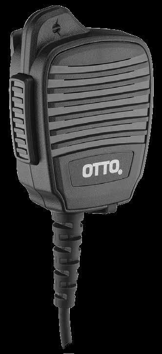 Large PTT design is easy to find by touch, even when wearing gloves Protected against dust and blowing rain to MIL-STD-810 Designed as a small, palm-sized speaker