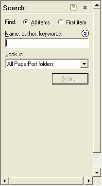 Finding Items PaperPort provides features to help you find your PaperPort items. You can quickly find an item by visually browsing through thumbnails on your PaperPort desktop.