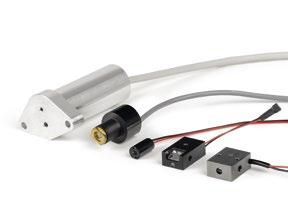 As an option, all dot lasers can be modulated or equipped with an external power adjustment. The supply voltage is typically 4.5 6 VDC or 4.5 30 VDC. Standard housings measure 57 mm x 11.