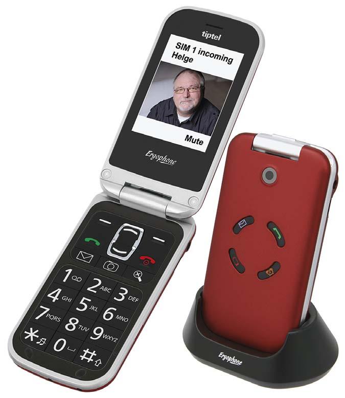 Content Page tiptel Ergophone 6122 tiptel Ergophone 6120 6122 User-friendly clamshell phones in black, white or red 3 5 tiptel Ergophone 610 / 611 User-friendly mobiles in black or white 6 7 The