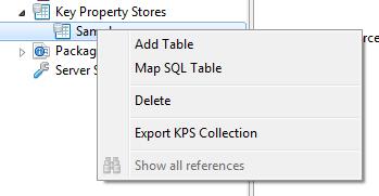 In the Policy Studio tree, right-click the newly-created Samples collection, and select Add Table: 2.