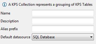 7 Configure database KPS storage Alternatively, you can add a database storage option to the collection later. On the Data Sources tab, select Add > Add Database.