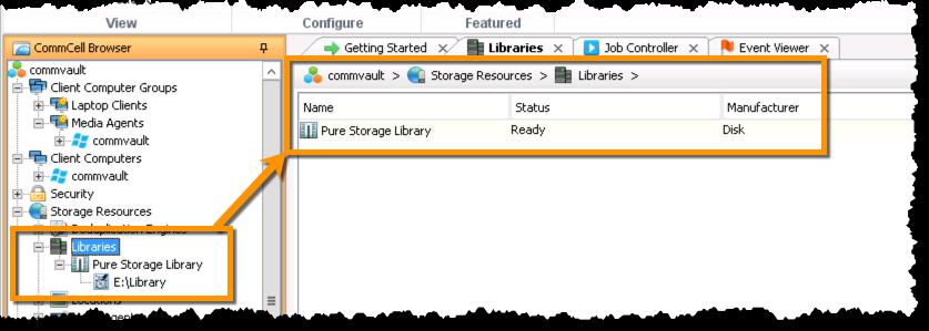 Figure 16. New Pure Storage Disk Library.