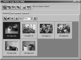 USING THE SOFTWARE -- THUMBNAILS If many image files exist in the selected folder and the display area is filled with those thumbnails when they are loaded, the display area is scrolled downward