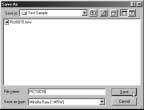 USING THE SOFTWARE -- THUMBNAILS To Save in the Minolta-RAW File Format: If you click Save instead of OK in the Open the Minolta-RAW File window, the OS (operating system) standard file save dialog