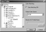 USING THE SOFTWARE -- COLOR MATCHING The color matching function of this software is to reproduce a subject s color on your monitor screen or on the specified color space.
