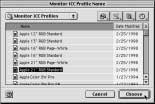The folder selection or the file selection dialog box is closed automatically, and the Mac OS standard file open dialog box (figure-left) appears. 3.