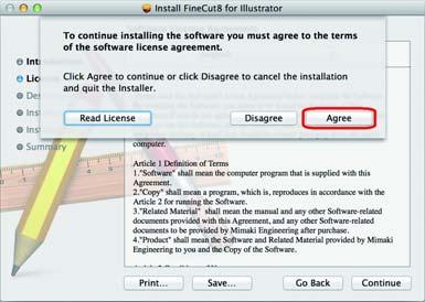7 When you agree Software license agreement, click