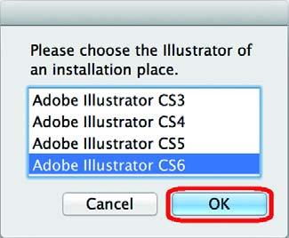 Installation of FineCut 9 Select the Illustrator