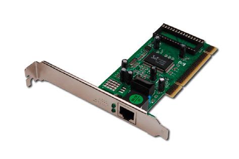 Gigabit Products DIGITUS Gigabit Ethernet PCI network card DIGITUS Gigabit Ethernet PCI Express network card Realtek chipset PCI Local Bus Master Rev.2.1 and 2.2 compatible IEEE 802.3, IEEE 802.