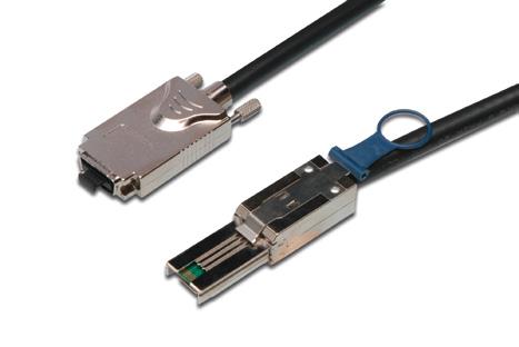 Mini SAS 26-pin plug (SFF-8088) - Mini SAS 26-pin plug (SFF-8088) Metal housing Color: black SAS