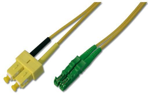 Fiber-Optic Patch Cables E2000 / E2000, Fiberoptic patch cable, duplex Singlemode 09/125 µ with 8 APC Cable I-VH