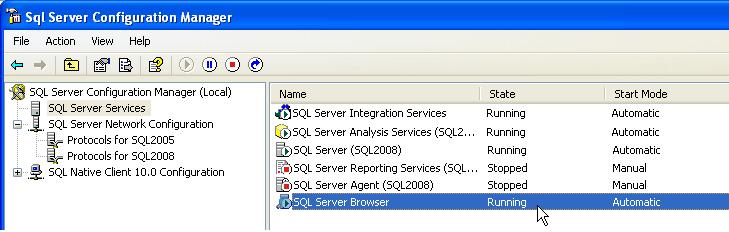 Set up the SQL Configuration Manager properties 1. Open SQL Server Configuration Manager. 2. Open the SQL Server Network Configuration and select your server s name.