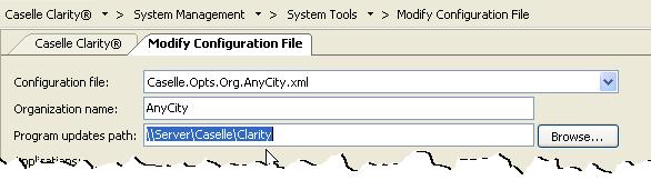 Update the Start In directory CLARITY PAYROLL 6 1. Right-click on the Caselle Clarity icon located on the desktop. Select Properties. Change the Start In directory to M:\CSLDATA. 2. Click Apply. 3.