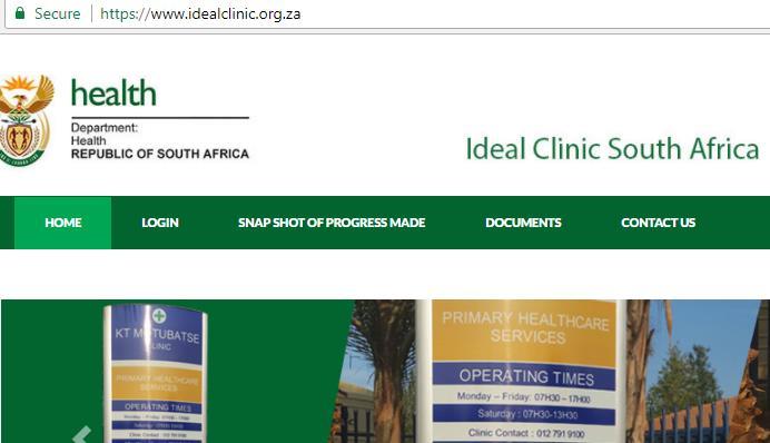 1. Log in 1 1. Go the web-browser and type in the URL box: https://www.idealclinic.org.za, press the Enter button on the keyboard. 2. Select the LOGIN tab.
