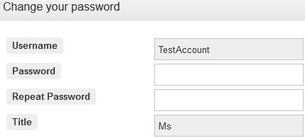 4 4. Enter the username and the temporary password that was e-mailed to the user in the text boxes provided. 5. Click on the Login button.
