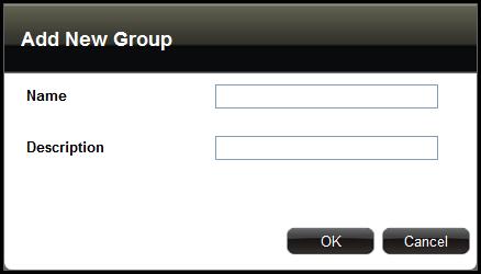 3. Enter the group Name (up to 32 characters) and Description (up to 128 characters).
