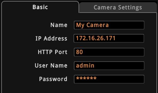 Adding Cameras Manually In case of adding a camera from outside the local area network or over WAN, use the add camera manually function.
