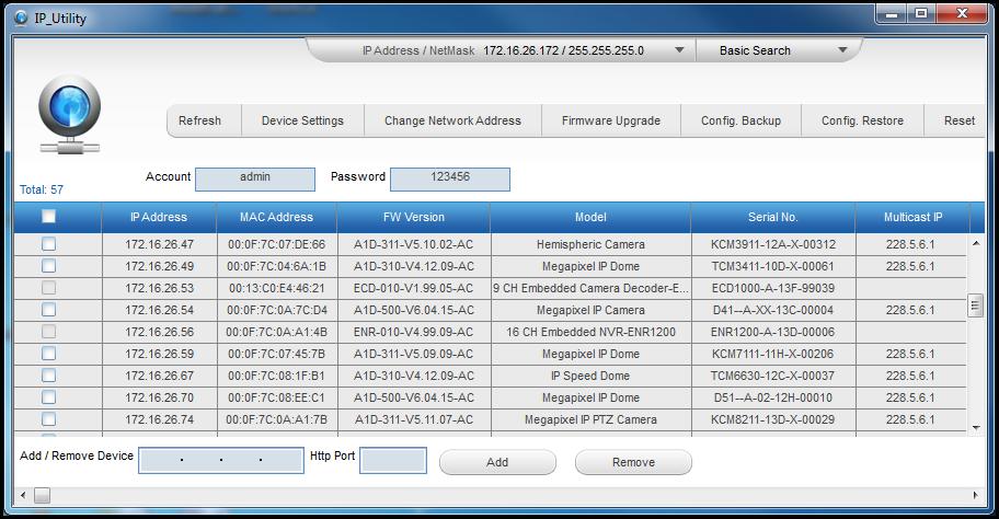 From IP Utility (downloaded from the website ), click the IP address of the Decoder to open the user interface on the web browser.