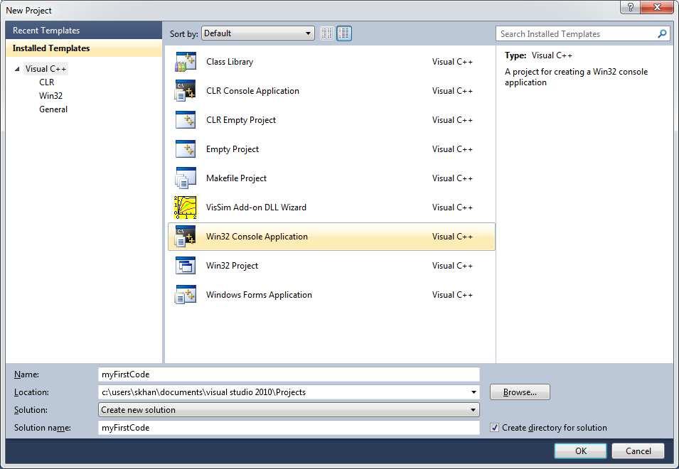 6 Create a new project in Visual C++ 2010 Express In Visual C++ 2010 Express, go