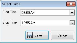Note: Sessions can only be scheduled for the current day from AutoLog 7. Edit Schedule Time has added a new icon (Edit Schedule Time) to the Scheduled Today toolbar.