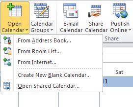 Opening Other Calendars In order for you to open another user s Calendar, it must be shared with you before you try to open and view it.