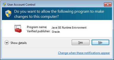 13.) You may get another warning message Do you want the following program to make changes to your computer.