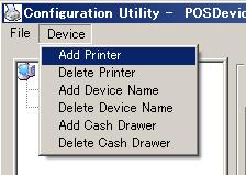 4.1 Adding New Printer and Cash Drawer 1) Click Add Printer from the Device menu. 2) Add Printer wizard starts.