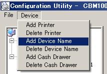 4.3 Adding Logical Device A logical device name can be assigned to the printer and cash drawer