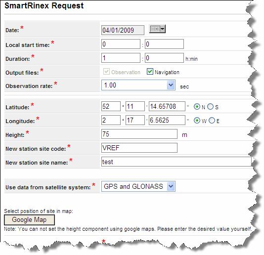 2 Fill in the required fields in the online request form.