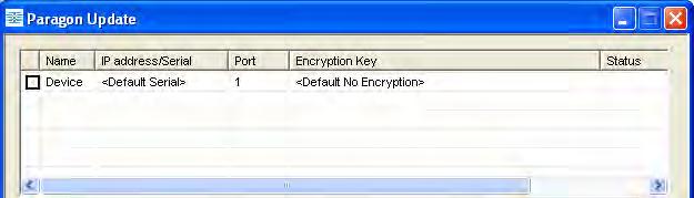 Chapter 9: Firmware Upgrade e. Ensure <Default No Encryption> is selected in the Encryption Key fi