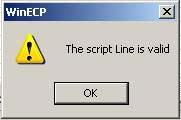 error existed Selecting this button will automatically initiate a format check on all the lines that contain equations The compilation will begin with line #1 and end with the last line that contains