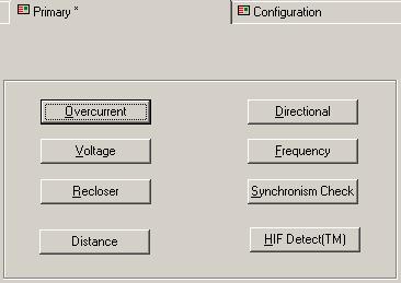 Settings Primary / Alternate 1 / Alternate 2 For the greatest flexibility of application, the HIF Detect settings are located in the three settings groups Primary, Alternate 1 and Alternate 2 and are