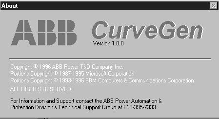 Customer-Programmable Curves An external PC-based program, CurveGen, is used to create and program time-current curves for the REF 550 With CurveGen you can program time-overcurrent curves other than