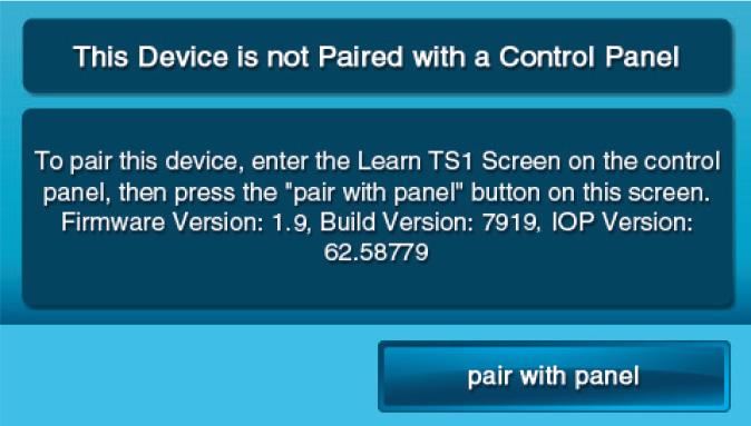 LEARNING/PAIRING THE KEYPAD WITH THE CONTROL PANEL 1 Make sure that the Control Panel has power using the supplied AC adapter and confirm that the