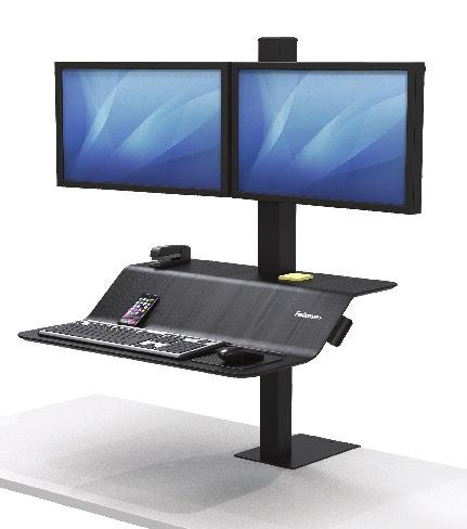 Lotus VE Sit-Stand Workstation The Lotus VE Sit-Stand features a