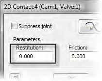 At the beginning of the simulation note that the valve is bouncing. You correct this and run the simulation again. 6.